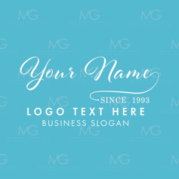 Handwritten Signature Style Calligraphy Script Custom Logo