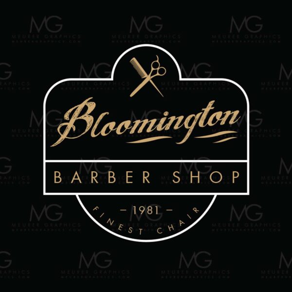 Bloomington Barber Shop Logo