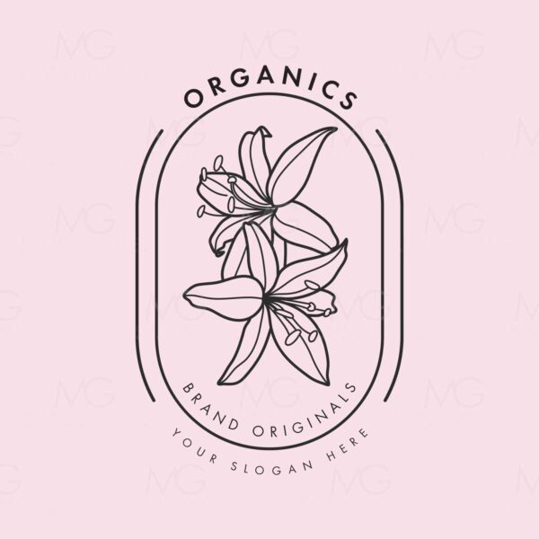 Organics Line Drawing Logo