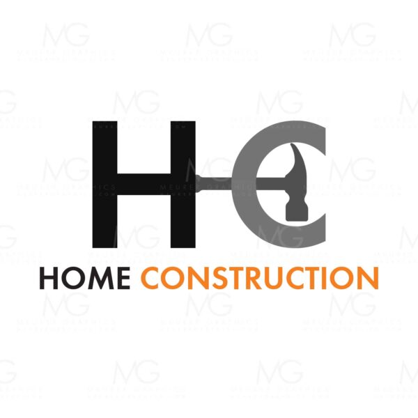 Home Construction Hammer Logo