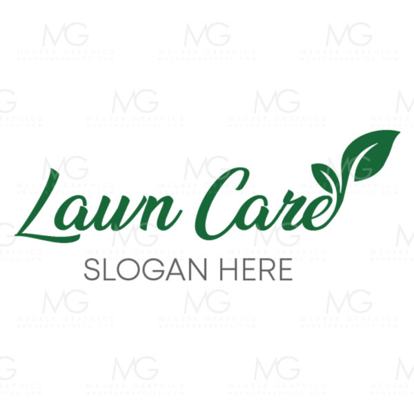 Green Leaf Mowing Lawn Solutions Custom Logo